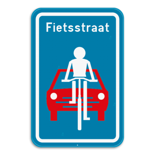 Bord F111: fietsstraat - 400/600 