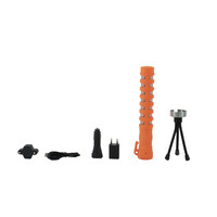 thumb-Baton de police lumineux - orange - rechargeable-2