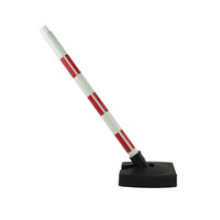 thumb-Poteau PVC "Bi-pose" 90 cm rouge / blanc4 kg-2