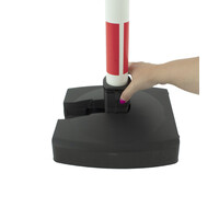 thumb-Poteau PVC "Bi-pose" 90 cm rouge / blanc4 kg-4