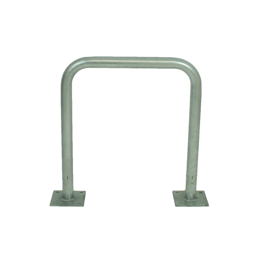 Fietsbeugel U-vorm 600 x 650 mm met voetplaat uit gegalvaniseerd staal-1