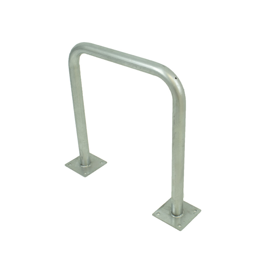 Fietsbeugel U-vorm 600 x 650 mm met voetplaat uit gegalvaniseerd staal-2