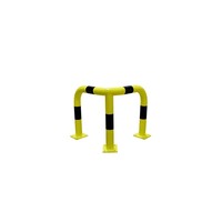 thumb-Arceau de protection d'angle - 600 x 600 x 350 -Jaune/noir-4