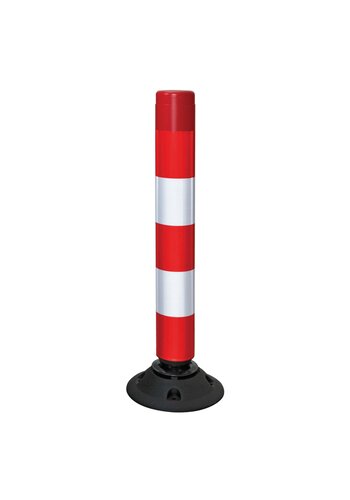 Balise auto relevable Flexpin - Rouge/blanc - 75 cm 