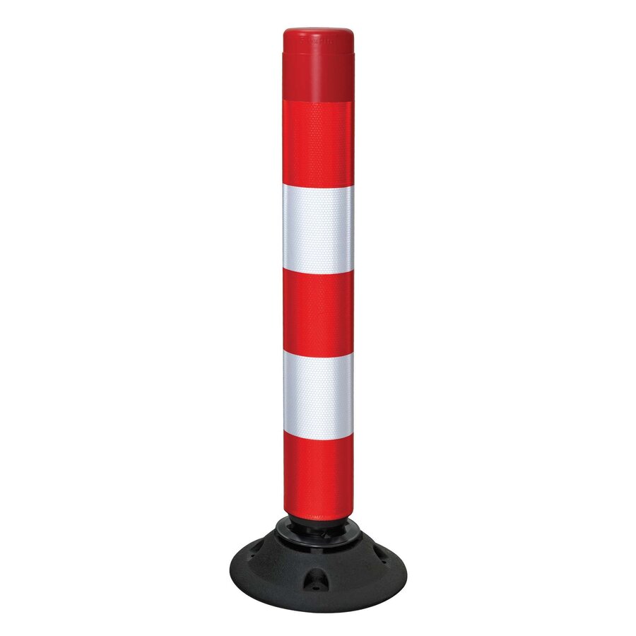 Balise auto relevable Flexpin - Rouge/blanc - 75 cm-1