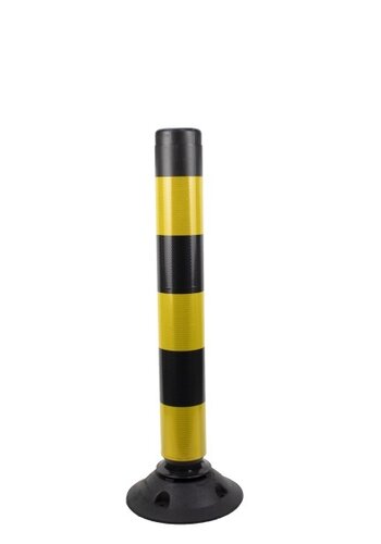 Balise auto relevable Flexpin- Noir/Jaune - 75 cm 