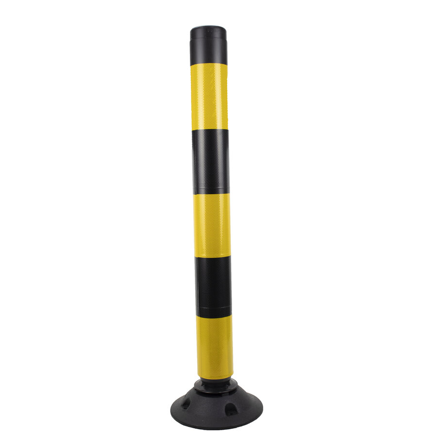 Balise auto relevable Flexpin- Noir/Jaune - 75 cm-3