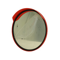 thumb-Rond miroir de circulation 'UNIVERSAL' Ø400 mm avec cadre rouge-1
