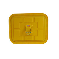 thumb-Miroir industrie 600 x 800 mm avec cadres en jaune et noir-2