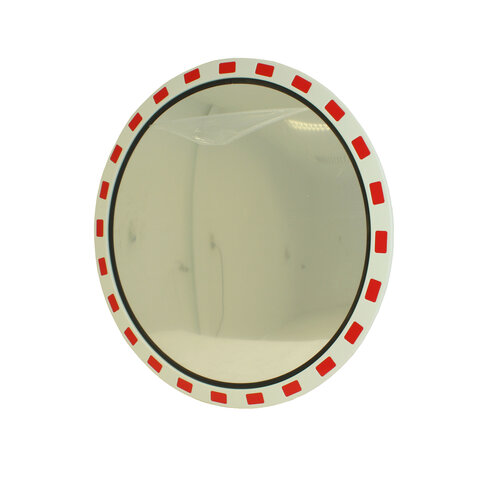 Miroir de circulation 'TRAFIC DELUXE' 800 mm - rouge/blanc 