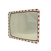 Miroir de circulation 'TRAFFIC DELUXE' 800 x 1000 mm - rouge/blanc