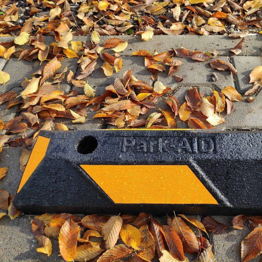 Park aid parkeerstop 120 cm - wit/zwart-2