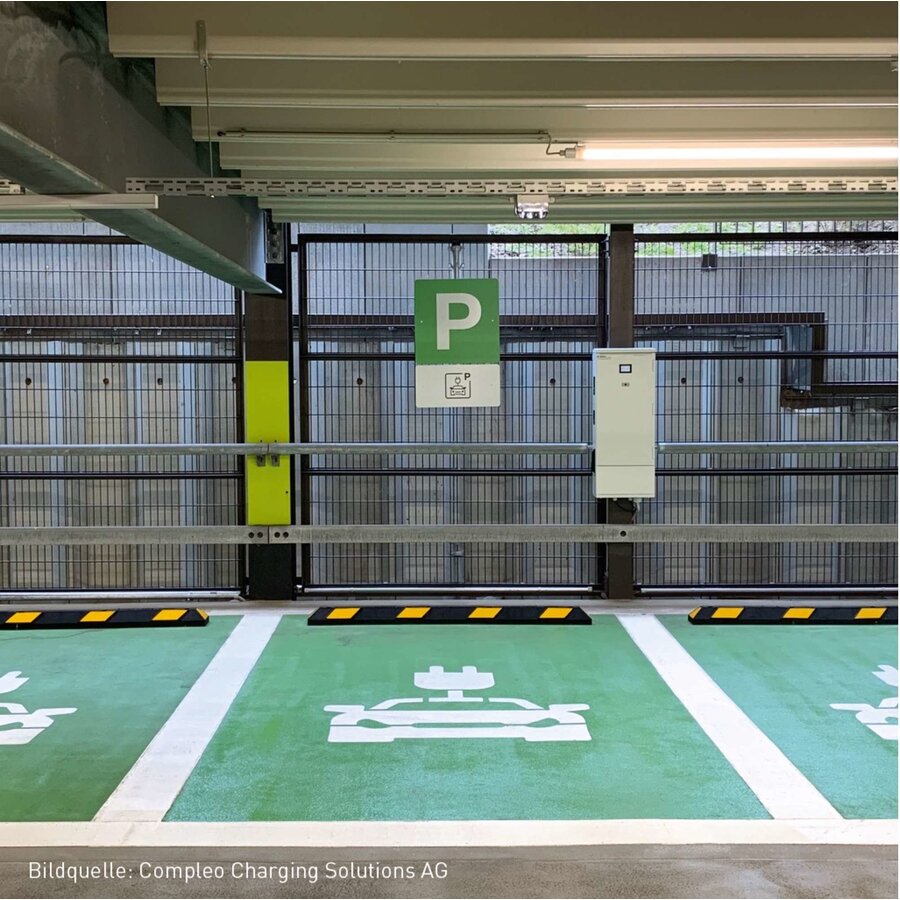 Park aid parkeerstop 120 cm - wit/zwart-3