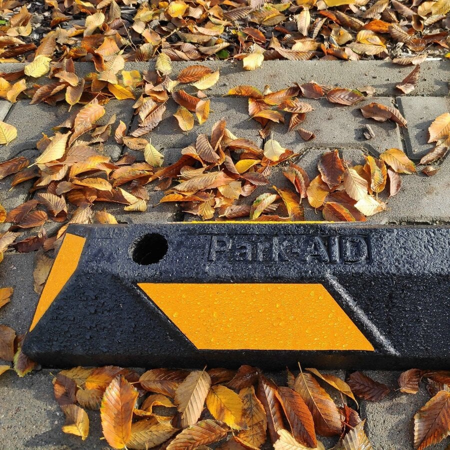 Park aid parkeerstop 90 cm - wit/zwart-4