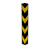 Protection d'angle caoutchouc - jaune/noir - 800 x 100 x 8 mm