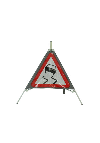 Signalisation 'TRIPAN' - panneau A15 - CHAUSSEE GLISSANTE - pliable 