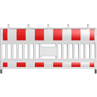 thumb-Werfhek Euro Barrier - wit-rood - 1100 x 2100 mm-4