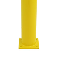 thumb-Poteau de protection Ø 159 mm sur platine - 1500 mm - galvanisé à chaud et thermolaqué - jaune/noir-3