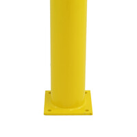 thumb-Rampaal Ø 152 mm op voetplaat - 1500 mm - thermisch verzinkt en gepoedercoat - geel/zwart-3