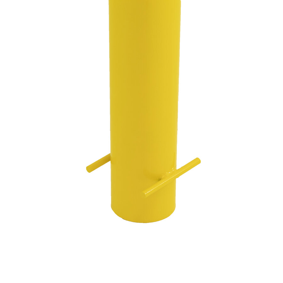 Rampaal Ø 159 mm om in te betonneren - thermisch verzinkt en gepoedercoat - geel/zwart-3