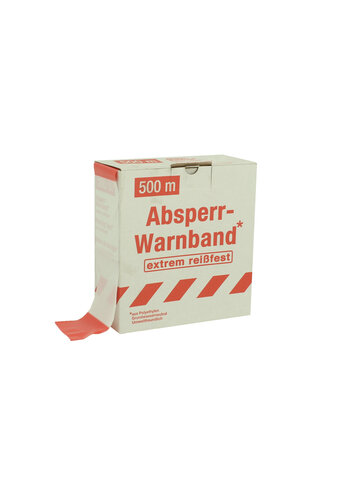 Signalisatielint - Afzetlint SUPERSTRONG 500m - rood/wit 