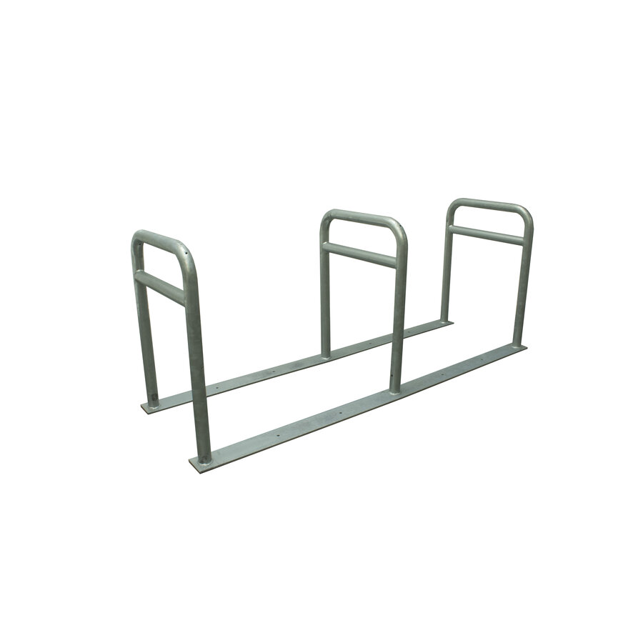 Range à vélos avec 3 arceaux 2000 x 600 x 800 mm + tube tranversal-1