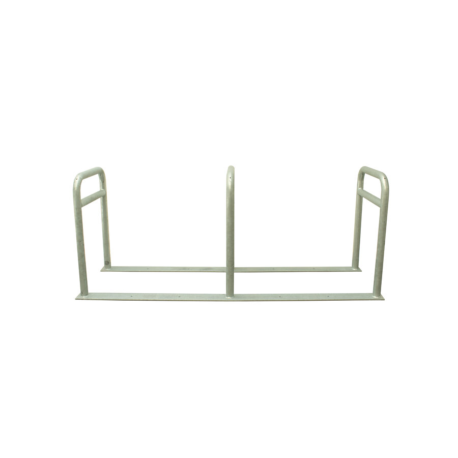 Range à vélos avec 3 arceaux 2000 x 600 x 800 mm + tube tranversal-2
