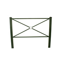 thumb-Groot pagode hek 158 x 80 cm hoogte - Groen Ral 6009-1