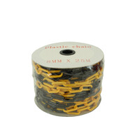 thumb-Chaîne de balisage en PVC - Ø 8 mm - 25m - jaune/noir-1
