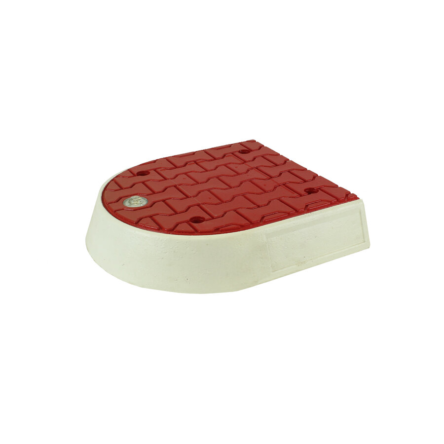 Îlot de circulation modulaire élément central rouge-4