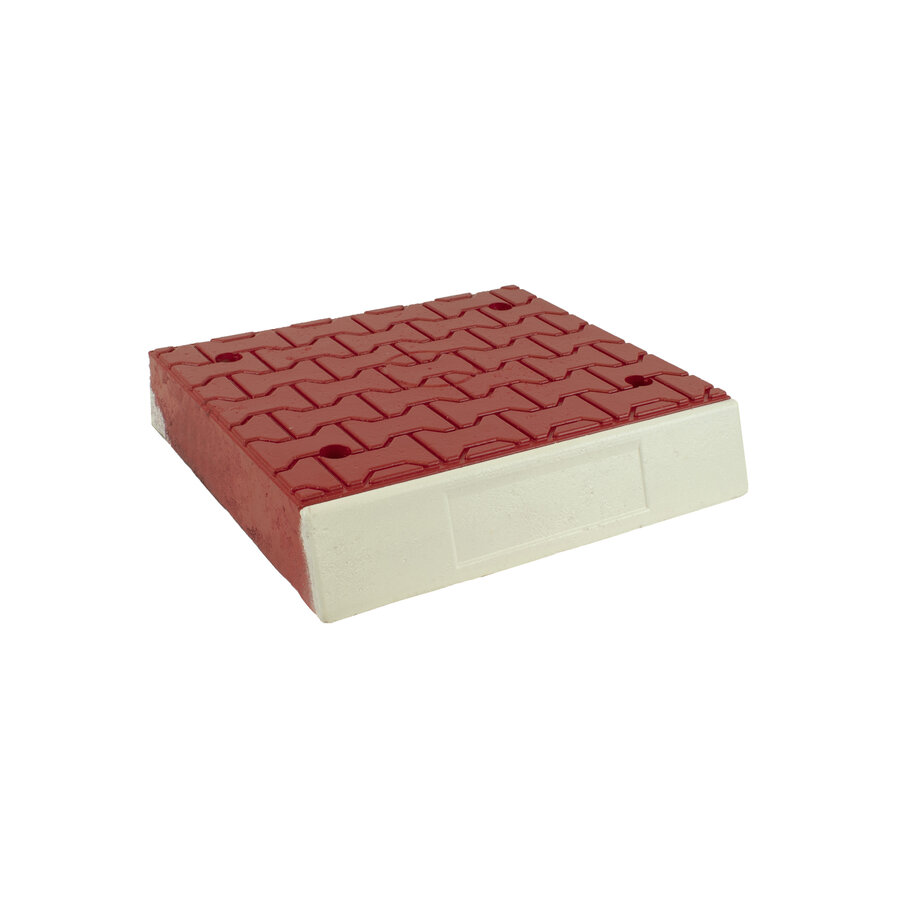 Îlot de circulation modulaire élément central rouge-2