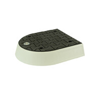 thumb-Îlot de circulation modulaire pièce d'extrémité noir-1