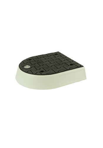 Îlot de circulation modulaire pièce d'extrémité noir 