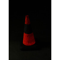 thumb-Cône de signalisation pliable lesté avec LED intégrée - 70 cm-9