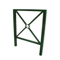 thumb-Barrières de Croix St. André 90 cm x 88 cm - Vert (RAL 6009)-1