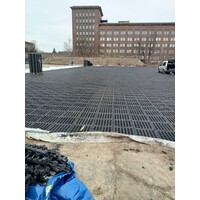 thumb-Dalle de sol en pvc recyclé - 490 x 490 x 50 mm-5
