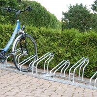 thumb-Support à vélos City avec supports classique simple face pour 6 vélos-4