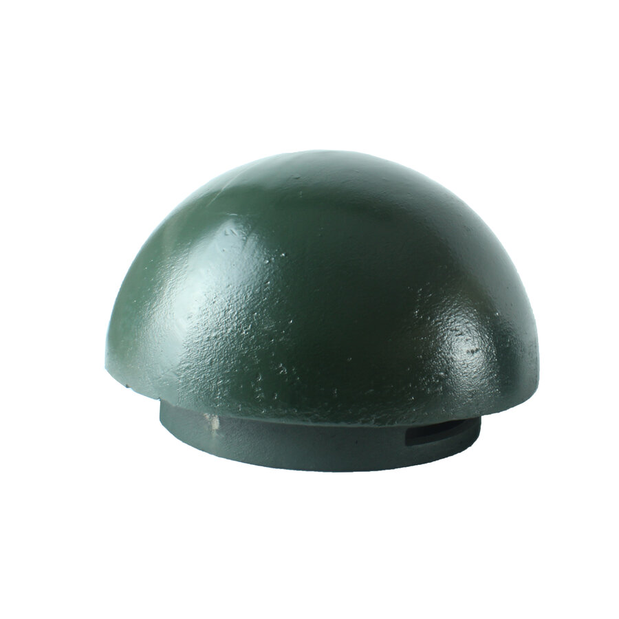 Borne demi sphére en fonte amovible - RAL 6009-3