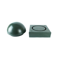 thumb-Uitneembare halve bol in gietijzer - RAL 6009-2