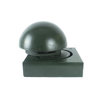 thumb-Uitneembare halve bol in gietijzer - RAL 6009-1