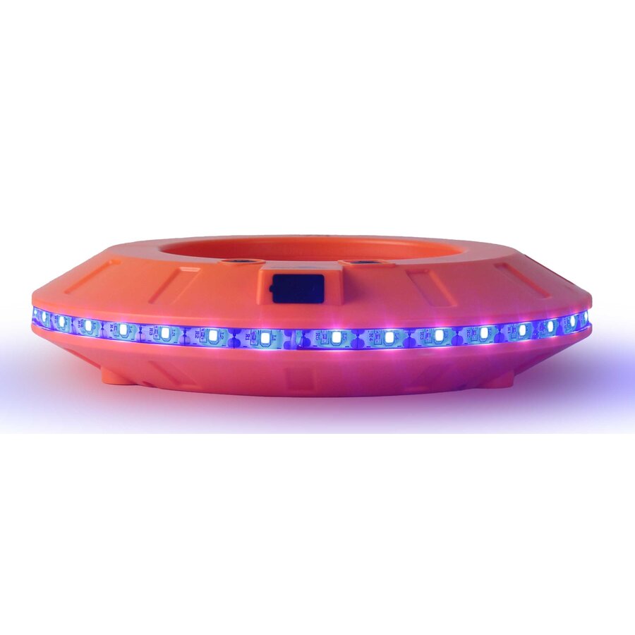 Set de 6 LED cone lights 360° synchronisable bleu-2
