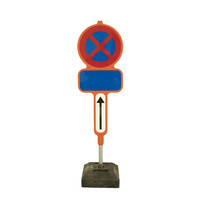 thumb-Tijdelijk parkeerverbodsbord E3 - Blanco-1