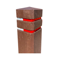 thumb-Diamantkoppaal uit  kunststof - bruin met 2 reflecterende bandjes-5