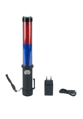 LED toortslamp - blauw/rood (incl. € 0.057 BEBAT) 
