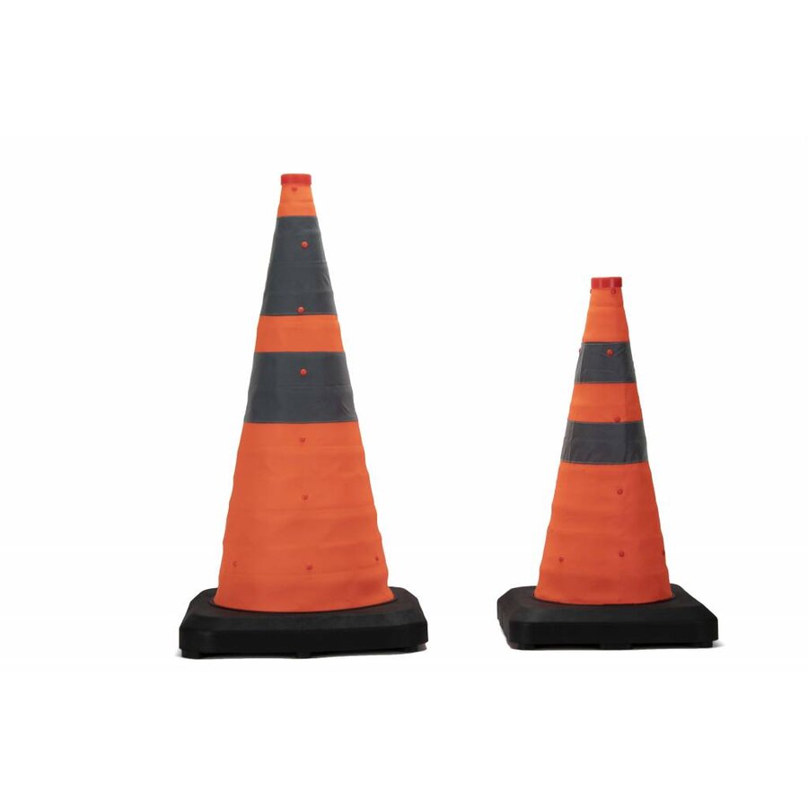 Cône de signalisation pliable lesté avec LED intégrée - 50 cm-4