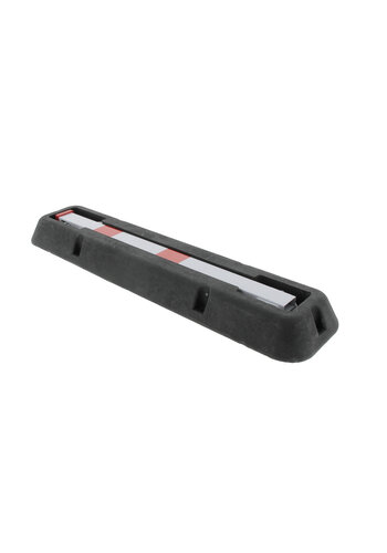 Neerklapbaar paaltje in rubber basis 