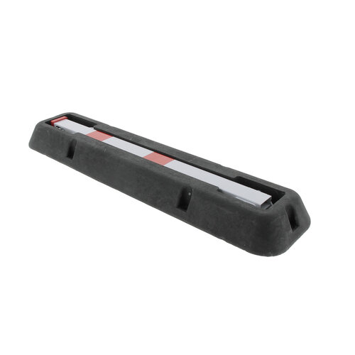 Neerklapbaar paaltje in rubber basis 