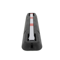thumb-Neerklapbaar paaltje in rubber basis - rood-wit met driekantvergrendeling-2