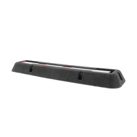 thumb-Neerklapbaar paaltje in rubber basis - rood-wit met driekantvergrendeling-6