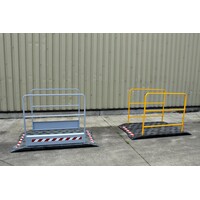 thumb-Passerelle de chantier avec garde-corps grises-3